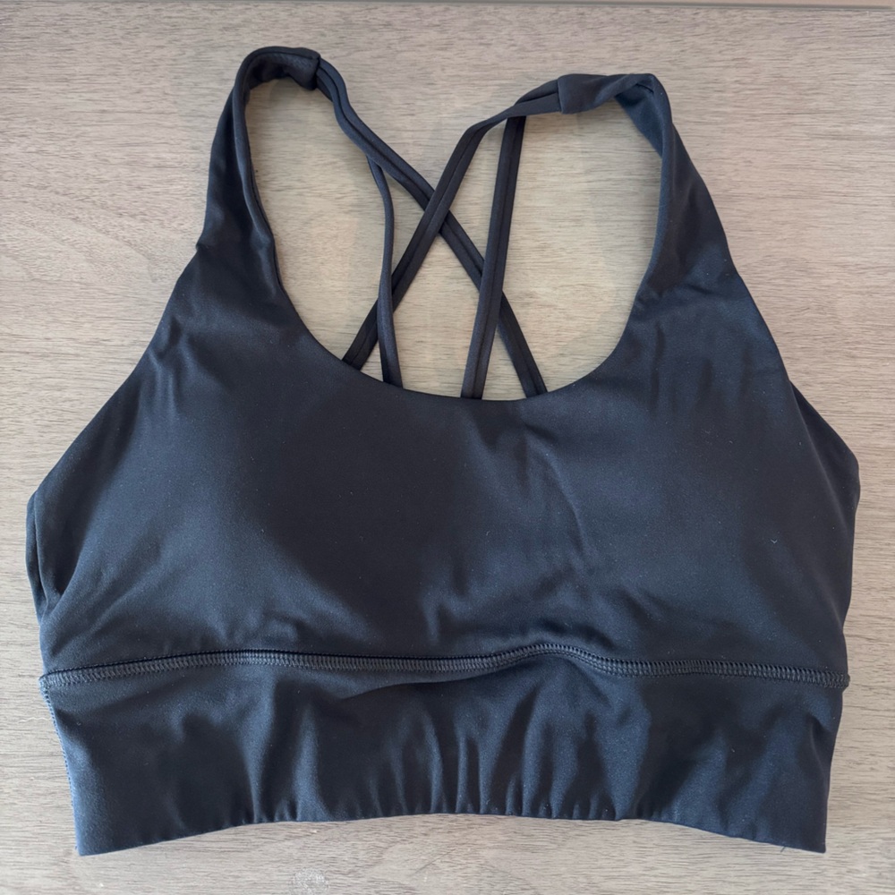 PARAGON Black Strappy Sports Bra